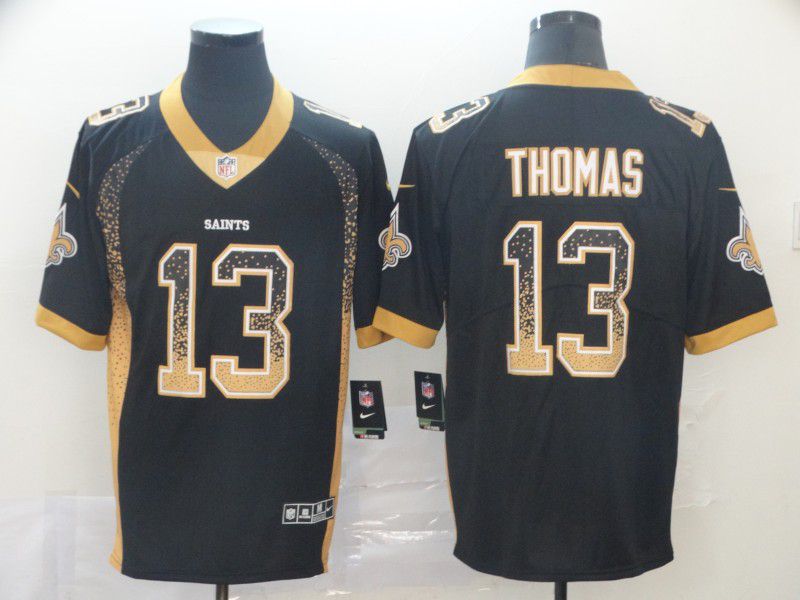 Men New Orleans Saints #13 Thomas Nike Drift Fashion  Color Rush Limited Jersey